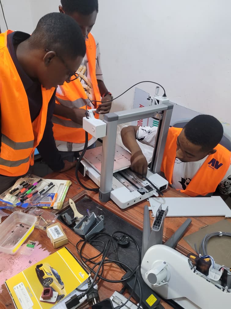 Mounting and testing of our 3D printer